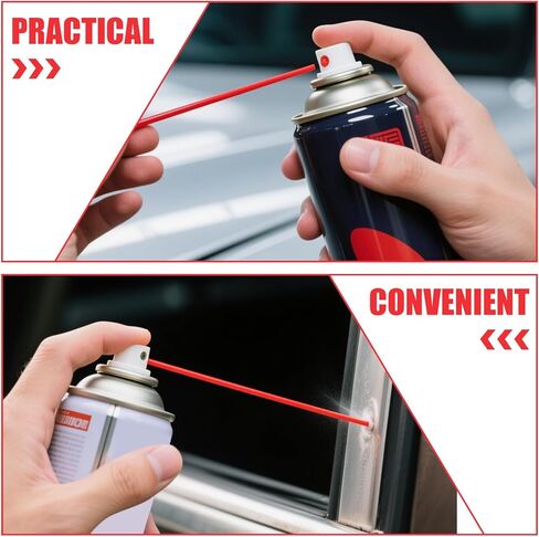 200pcs Spray Can Straws, 4.72in Long Red PP Material Aerosol Spray Can Replacement Straws Tips Extension Tubes for Paint Cleaner Lubricant Oil Narrow Space in Saudi Arabia