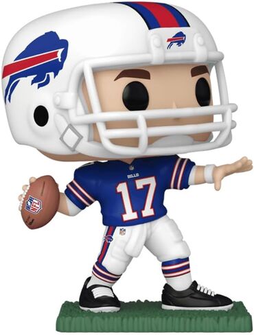 Josh Allen #169 Facsimile وقع إعادة طبع ليزر موقعة Funko Pop! كرة القدم اتحاد كرة القدم الأميركي: تمثال بوفالو فواتير مع حالة الحامي in Saudi Arabia