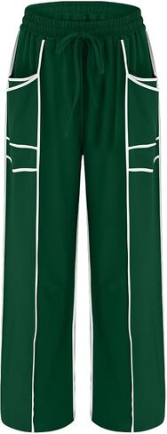 Barrel Pants Women Casual Cargo Wide Leg Baggy Sweatpants Drawstring High Waisted Lounge Palazzo Pants with Pockets in Saudi Arabia