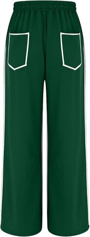 Barrel Pants Women Casual Cargo Wide Leg Baggy Sweatpants Drawstring High Waisted Lounge Palazzo Pants with Pockets in Saudi Arabia