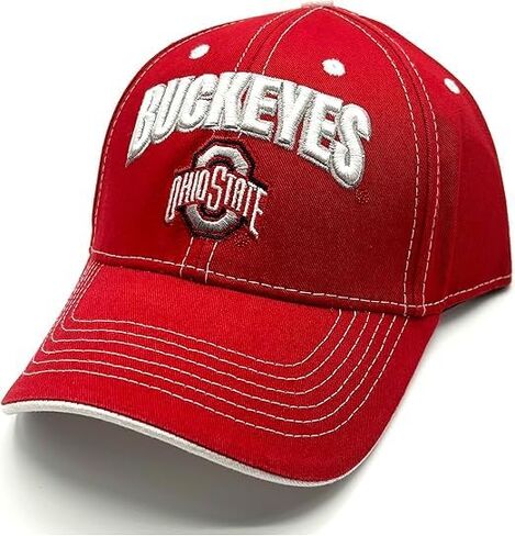 Ohio State Sports Hat Classic Classic Buckeyes Assorized Red/White Team Logo Cape MVP القابل للتعديل in Saudi Arabia