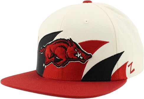 Zhats Standard NCAA مرخص رسميًا Hat Flat Snapback Z11 Retro Sharktooth ، لون الفريق ، حجم واحد in Kuwait