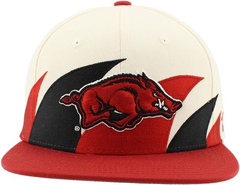Zhats Standard NCAA مرخص رسميًا Hat Flat Snapback Z11 Retro Sharktooth ، لون الفريق ، حجم واحد in Kuwait