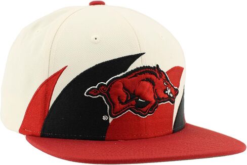 Zhats Standard NCAA مرخص رسميًا Hat Flat Snapback Z11 Retro Sharktooth ، لون الفريق ، حجم واحد in Kuwait
