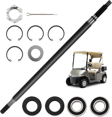 620337 Golf Cart Driver Side Rear Axle Shaft with Bearing Seal Kit Compatible with RXV Electric 2008-UP Replace 614208 in Saudi Arabia