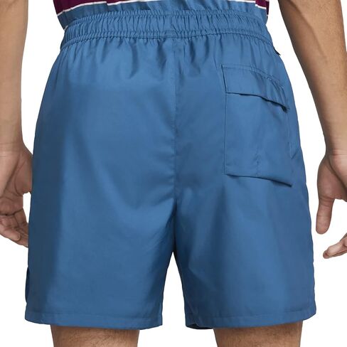 Nike Sportswear Sport Essentials Men's Woven Lined Flow Shorts, Black/White, XX-Large in Saudi Arabia