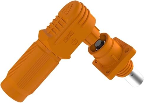 8mm 200A Single core Energy Storage Connector Crimped high Current Industrial and Commercial Energy Storage Cabinet Connector Waterproof Version(200AOrange Crimped Plug Socket) in Saudi Arabia
