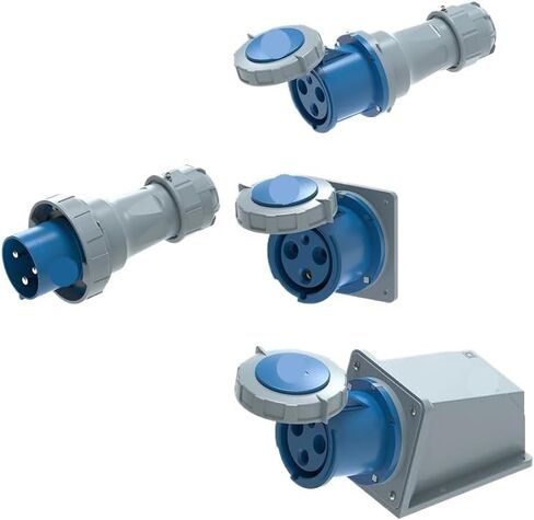 1pc Industrial Plug and CEE Socket Male and Female Electrical Connector 3PIN 4PIN 5PIN 16A/32A Wall Mount Plug in Saudi Arabia