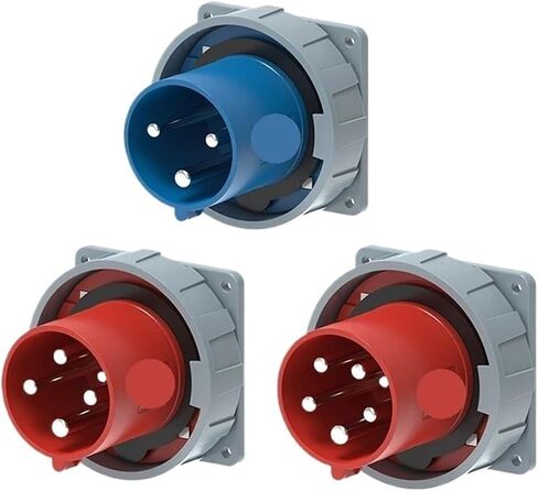 1pc Industrial Plug and CEE Socket Male and Female Electrical Connector 3PIN 4PIN 5PIN 16A/32A Wall Mount Plug in Saudi Arabia