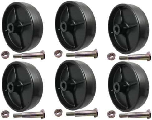 6 PCS Deck Wheel & Hardware لـ-SPM209370317734-0973 41434 734-0796 734-0973 734-973 7340973 GW-7340973 112-0337 LTX1040 LT1042 LT1018 LT1022 LT1022 LT1022 LT1045 LT1046 LTX1050 GT2544 in Saudi Arabia