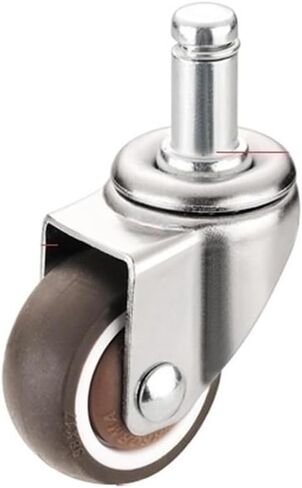 (5-Pack) Silent Office Chair Computer Swivel Pulley Swivel Wheel Hub Rubber Caster(1.5-Inch-Circlip sty) in Saudi Arabia