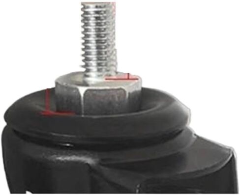 5 Pieces/Batch 3-inch electrophoresis/Galvanized M10/11 * 22mm/Insert Rod/Screw M8 PU Wheel/Office Chair Wheel/Polyurethane Caster(Galvanized-M8) in Saudi Arabia