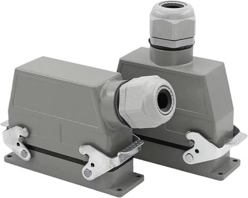 HDC-HEE-046-1/2 موصل مستطيل الثقيل 46 Core Industrial Industrial Cold Cold Socket 500V 16A (الخط الجانبي) in Kuwait