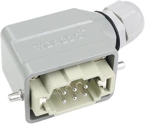 HDC-HE-006-F/M الموصل الصناعي المستطيل الثقيل الطيران المقاوم للماء 6 مقبس أنثى وقابس الذكور 500V 16A (مقبس أنثى) in Saudi Arabia