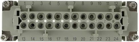 موصل مستطيل الثقيل HDC-24 صناعة الطيران أداة المقبس المائية أداة 24 دبابيس موصل الأساسي 500V 16A (الاتصال الجانبي) in Saudi Arabia