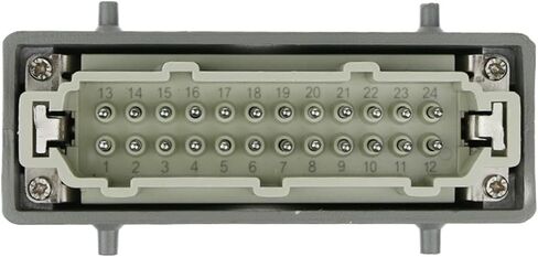 موصل مستطيل الثقيل HDC-24 صناعة الطيران أداة المقبس المائية أداة 24 دبابيس موصل الأساسي 500V 16A (الاتصال الجانبي) in Saudi Arabia