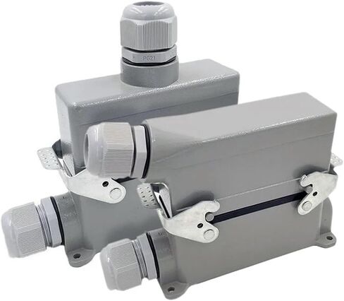 Heavy Duty Connectors HDC-HE-024-1/2/3/4 F/M 24pin Industrial Rectangular Aviation Connector Plug 16A 500V Screw Connection(Hdc-he-024-4) in Saudi Arabia