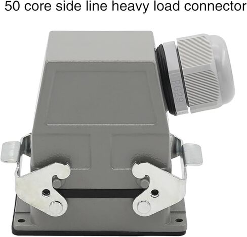 HDC-HDD-050-1/2 Rectangular Heavy Duty Connector 50 core Industrial Aviation Plug Socket Crimp The Connecting pin 250V 10A in Saudi Arabia