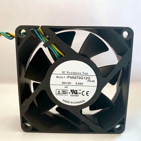 12V 70mm Fan, 0.50A 7025 PWM High Air Volume Fan, 70*70*25mm, 12V, 0.50A, 5000RPM, Desktop, Graphic Cards in Saudi Arabia