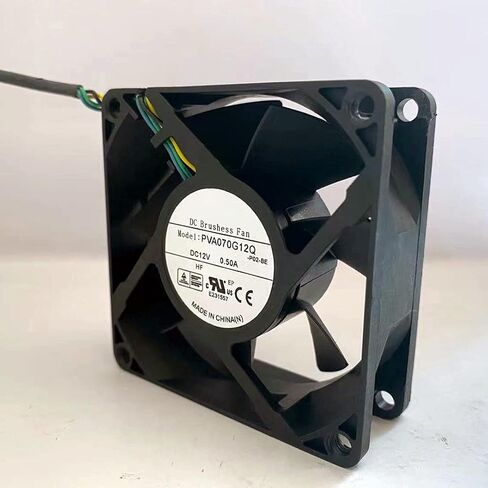 12V 70mm Fan, 0.50A 7025 PWM High Air Volume Fan, 70*70*25mm, 12V, 0.50A, 5000RPM, Desktop, Graphic Cards in Saudi Arabia