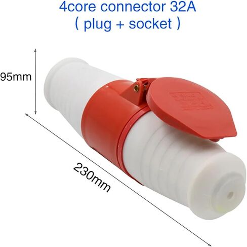 المقبس الصناعي المقاوم للماء 3 Core 4 Core 5 Hole Hole 32A موصل الطيران (5 Core Red) in Saudi Arabia