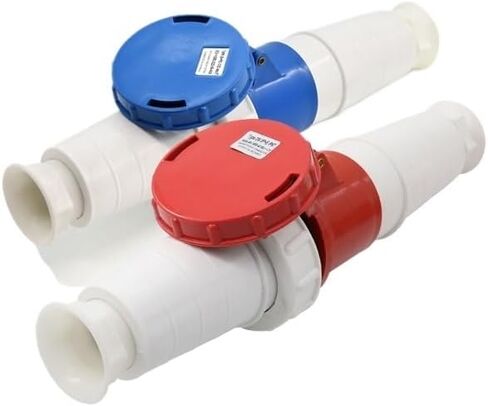Waterproof Industrial Plug Socket 3 core 4 core 5 core Hole 125A Connector Aviation Socket(5 Core Red) in Saudi Arabia