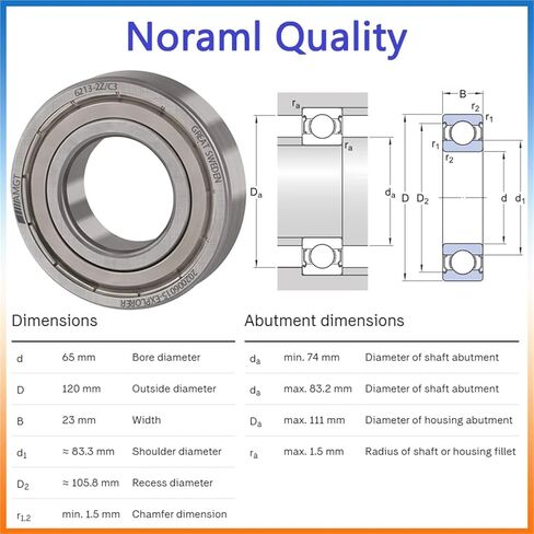 1Pcs Bearing 6213 6213-2RS 6213-2Z 6213-2ZN 6213NR 6213-2RSNR Deep Groove Ball Bearing(6213NP5C3) in Saudi Arabia