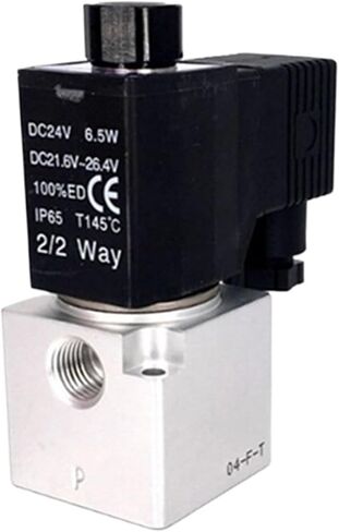 Valve Valve Vacuum 3v3 Series 3V308 3V3-08 220V 110V 24V 12V 3 Port 2 Terminal Terminal Type عادةً مغلق/فتح (3V3-08-NC ، AC 24V) in Kuwait