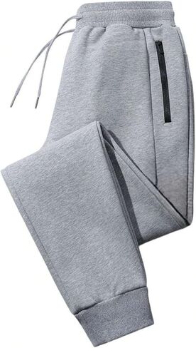 BenBen 3 Pack Men's Joggers with Zipper Pocket Fleece Sweatpants Athletic Pants Running Workout in Kuwait