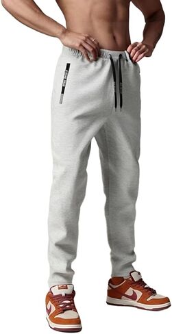 Spring Special Mens Sweatpant للرجال مع جيب سحاب طباعة الحرف وحجم الرباط XS-3XL in Saudi Arabia