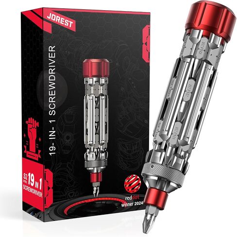 jorest 19 في 1 screcldriver multibit set tool edc multi screwdriver tool All in One ، Hids Higs Ideas for Men dad ، سائق المسمار المغناطيسي مع Torx Phillips Hex ، مجموعة إصلاح الجيب للدراجة والأثاث in Kuwait