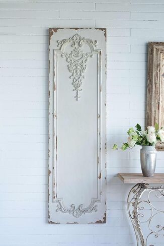 مجموعة أنيقة من 3 لوحات فنية بيضاء كبيرة لتحويل المساحات ، تصميم Boiserie عتيق ، لغرفة المعيشة ، المكتب ، أو غرفة النوم ، 21 "× 71" in Kuwait