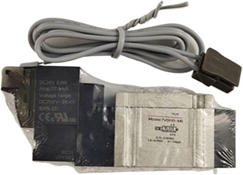 Solenoid Valve 7V Series 7V0510 7V110 7V210 220V 110V 24V 12V (5/2،5/3 Way) THREENT TYPERIAL (7V130P-06 ، AC110V (2M)) in Saudi Arabia
