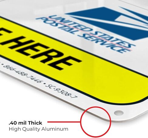 Package Delivery Custom Sign, 10x14 Inches, Rust Free .040 Aluminum, Fade Resistant, Made in USA by Signs in Saudi Arabia