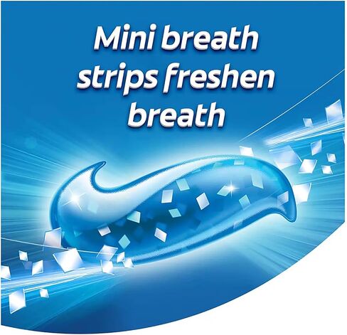 Max Toothpaste with Mini Breath Strips, Cool Mint 3 Large Tubes of 7.3 oz (Total 21.9 oz) Whitening, Fluoride Cavity Protection, Long-Lasting Fresh Breath Bonus Toothpaste Squeezer in Saudi Arabia