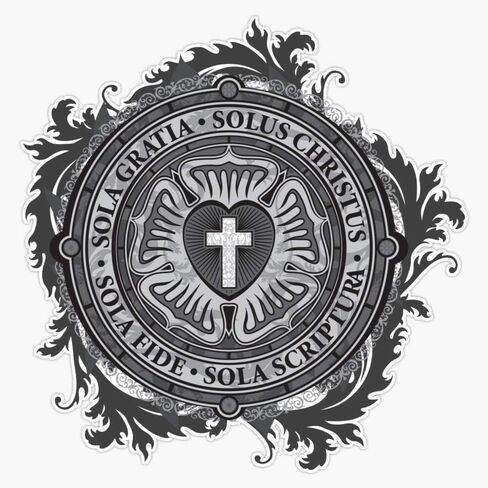 Luther Rose Christian Luther Seal Vinyl Waterproof Sticker Decal Car Laptop Wall Window Bumper Sticker 5" in Saudi Arabia