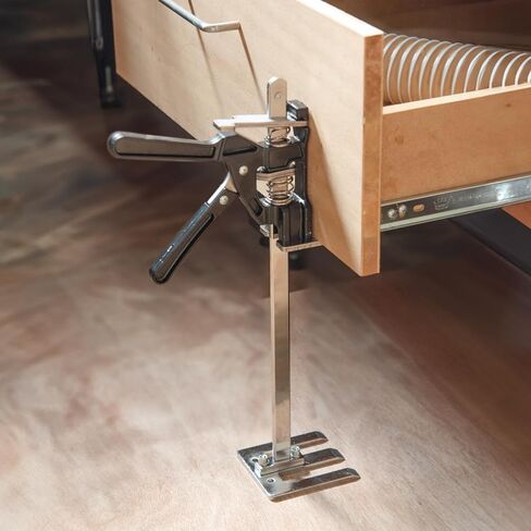 Powertec 71912 لتوفير العمالة Arm Jack 2 Pack - 220 رطلاً رافعة الأثاث الشاق ، 10 بوصة قابلة للتعديل ، للخزانات والأبواب والأجهزة والتركيب وتحسين المنزل in Saudi Arabia