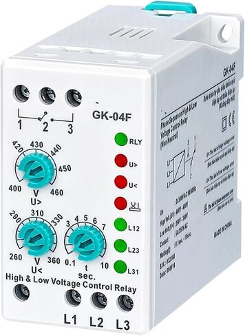 GK-04F Phase Sequence Phase Failure Voltage Analogue Adjustable Protection Relay (3 * 380V Non-Neutral) 1Pcs in Saudi Arabia