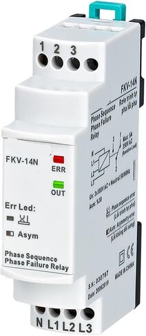 FKV-14N 3 * 380VAC مع فشل الطور ثلاثية الطور ، عدم تناسق الطور (ثابت 30 ٪) ، ترحيل تسلسل الطور 1pcs in Saudi Arabia