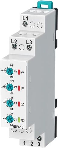 GKV-13,GKV-13F 3 * 380VAC Non-Neutual Three-Phase Under&Over Voltage Phase Sequence Relay 1Pcs(GKV-13F Phase Seq) in Saudi Arabia