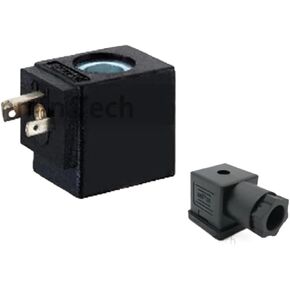 1pc 4V 110 Magnetic Valve Series Coil Electrical Solenoid Valve Coil DC24V AC220V Voltage Lead Type DIN43650C Valve Coil Sanmin(4V110,AC220V) in Kuwait