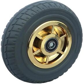 4 inch casters Heavy Duty Silent Wheel Edge Beacon fire Rubber Single Flat Drive Push 1 Piece in Saudi Arabia