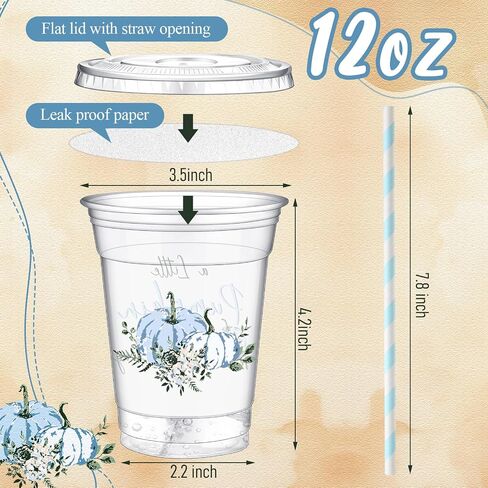 Pickmesh 50 Pcs Magical Wizard Cups 12 oz Disposable Plastic Cups with Straws Lids and Leakproof Paper Clear Vintage Wizard Birthday Party Table Decorations Supplies Favor (Gold and Black) in Saudi Arabia