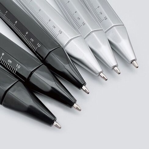 (4 pcs) novelty writing pen with vernier calipers, vernier caliper measuring tool Pen for student writing drawing measurement retractable, student office mapping ballpoint pen in Saudi Arabia