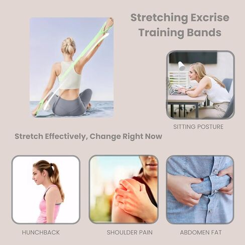 Figure 8 Resistance Band with Handles - 25lb Silicone Exercise Bands for Physical Therapy, Home Gym, Arm Back Shoulder Chest Workout - Portable Fitness Stretch Equipment for Women & Men in Saudi Arabia