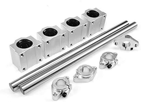 احترافي 10pcs محور البصري محور خط خطية خطوط السكك الحديدية OD8/10/12mm 200-600mm+SCS8/10/12UU كتل المحامل الخطية+SHF8/10/12 الدعم (300 مم ، 16 مم) in Saudi Arabia
