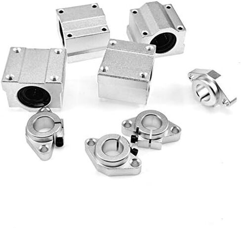 احترافي 10pcs محور البصري محور خط خطية خطوط السكك الحديدية OD8/10/12mm 200-600mm+SCS8/10/12UU كتل المحامل الخطية+SHF8/10/12 الدعم (300 مم ، 16 مم) in Saudi Arabia