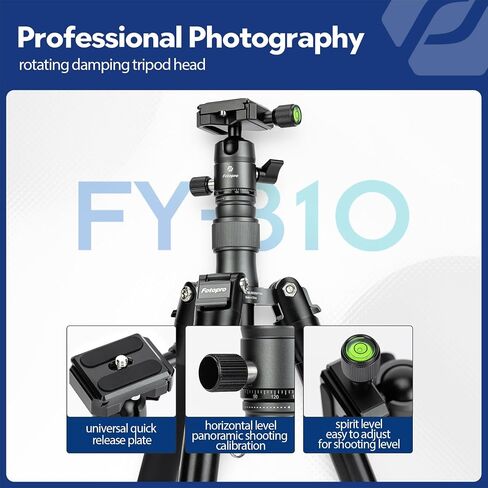 Fotopro Mini Tripod Portable Desktop Aluminum Small Camera Tripod with 360 Ball Head 20 Inch Compact Tabletop Tripod for DSLR Camera Video Camcorder Travel with Carrying Bag Load up to 11lbs/5kg in Saudi Arabia