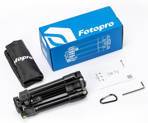 Fotopro Mini Tripod Portable Desktop Aluminum Small Camera Tripod with 360 Ball Head 20 Inch Compact Tabletop Tripod for DSLR Camera Video Camcorder Travel with Carrying Bag Load up to 11lbs/5kg in Saudi Arabia