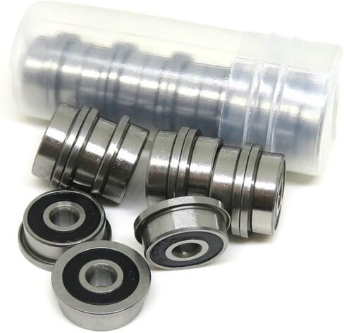 10 قطع F623 F686 F688 F689 F695 F696 F698-2RS تحمل 5x13x4mm شفة مصغرة محمل كرة أخدود عميق لفورون 3D الطابعة in Saudi Arabia